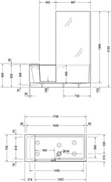     Duravit Shower+Bath 17007502100   ,   700404000000000
