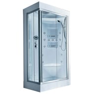 Душевая кабина Gruppo Treesse Acquazzurra 80/100 (1000х800х2200) правая, турецкая баня+хромотерапия B7537D+CROMO