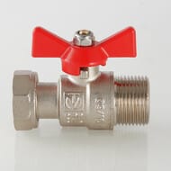 Кран шаровый 1"ВН VALTEC BASE с накидной гайкой VT.260.N.0606