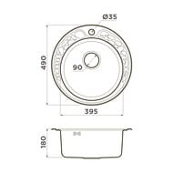 ����� Omoikiri TOVADA 49-1-IN �������, d490��, �������, ����������� ����� 4993006