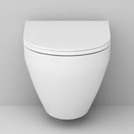 Унитаз подвесной AM.PM Spirit 2.0 FlashClean безободковый, с сиденьем микролифт C701700SC