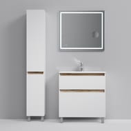 Тумба под раковину AM.PM X-Joy (800х850х450) напольная, 2 ящика, белый глянец M85AFSX0802WG