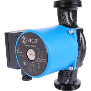 Насос циркуляционный STOUT 32/40-180, с гайками, арт.SPC-0010-3240180