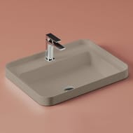 Раковина ArtCeram Fuori Scala 600х450 врезная/накладная, серо-коричневая TFL034 41; 00