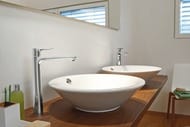 Смеситель Hansgrohe Metris 31184000 для умывальника, высокий, без донного клапана, хром