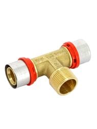 Тройник пресс Tiemme 20х1/2"Нх20 1650092 / 1658G200420CZ — миниатюра 1