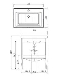 ����� ��� �������� Caprigo ������� 70 concept 714�900�465 2 �����, ����: ������ 34111-SF019