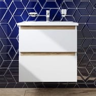 Тумба под раковину AM.PM X-Joy (650х620х450) подвесная, 2 ящика, белый глянец M85AFHX0652WG