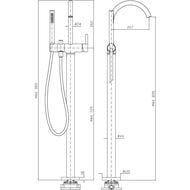 ��������� ��������� Zucchetti Isy22 ����.�����, ���� Brushed Metal Black ZIS748.C51