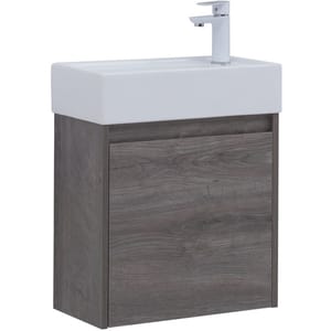 Тумба под раковину Aquanet Nova Lite 50 298854 (490х477х252) подвесная, 1 дверца, дуб рошелье