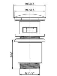   Arrowhead 1 1/4" 80,  ,  740001