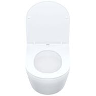Унитаз подвесной IDDIS Blanco безободковый, с тонким сиденьем микролифт BLQRDSEI25/BLQNDSEI25