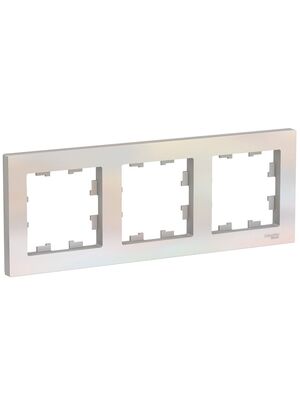 Рамка Systeme Electric ATLASDESIGN 3 поста универсальная жемчуг ATN000403