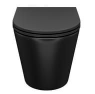 Унитаз подвесной IDDIS Calipso (515х355х365) CALR3BMi25 безободковый, сиденье микролифт, черный ма