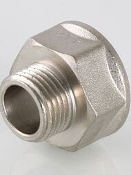 Переходник VALTEC   3/8"Н х 1/2"В, латунь никелированная, VTr.592.N.0403