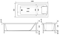 Ванна акриловая Jacob Delafon Sofa 180х80 (без каркаса) Е60516RU-00
