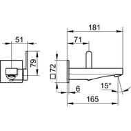 ��������� ��� �������� Keuco IXMO FLAT 165 ��,������������,�������������,������ ���. 59516370302