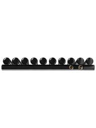 Дизайн-радиатор STOUT Tube Round 10 секц. ниж.прав.подкл R40 1-1750-10 RT RAL9005 черный — изображение 3