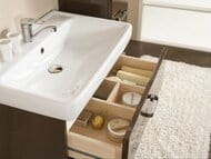 Раковина Aquaton Тигода 80 1WH302084 811x472x195 мм, перелив, отверстие под смеситель, белая