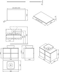 ���������� ��� ���������� RAVAK Balance (800�465�16) ����� X000001371
