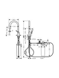  Hansgrohe Aqittura M91 210 1j  ,  , .  76803800