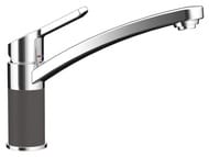 Смеситель для мойки SCHOCK SC-90 с поворотным изливом 205мм, цвета Сristalite+/хром