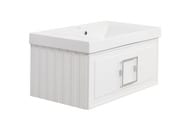 Тумба под раковину La Fenice Cubo Bianco 80 см (776х469х350) белая матовая FNC-01-CUB-B-80