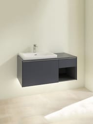 Тумба под раковину Villeroy&Boch Subway 3.0 1001х423х516мм, подсветка, 2 ящика, Marine Blue C572L0VQ — изображение 2