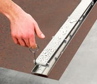 Комплект для монтажа дренажного канала TECElinus 2в1, 800 мм, с лотком tile и решеткой steel KL8001/15103089