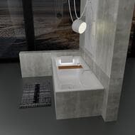 ����� ��������� RIHO STILL SQUARE 170x75 FALL L ���������� ����� �������, LED �����, �������������