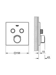 ��������� Grohe SmartControl 29148000 2 ������, ������� �����, �������, ����