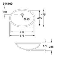   Villeroy & Boch EVANA PLUS 6144 00 R1 (610410) ,  ceramicplus
