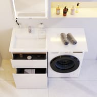 Раковина над стиральной машиной AM.PM X-Joy (1200х500х130) левая, белый глянец M85AWPL1201WG