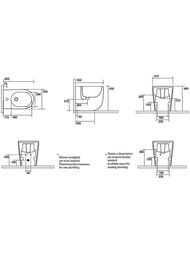 ���� ��������� Kerasan Nolita 532081*1 550�350�430 ������,���.��� ���������, ���� (nocciola mat)