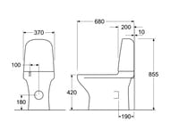 ������ ������� GUSTAVSBERG ESTETIC 8300 (680�370�855) ������������, ������, ������� QR+���������