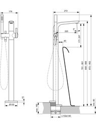 ��������� ��� ����� Ideal Standard MELANGE A6120AA ���������, ����