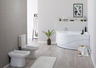Ванна акриловая Aquanet GRACIOSA 150х90 правая асимметричная, без гидромассажа, без обвязки 203941