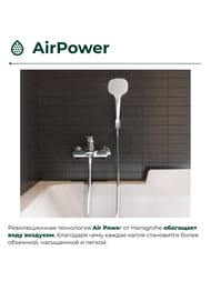 Смеситель Hansgrohe Logis 71400000 для ванны/душа, настенный, однозахватный, излив 194мм
