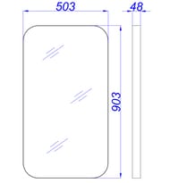 ������� Aqwella RM (500�900�40) � ������������� ����, ���� ������ RM0205BLK