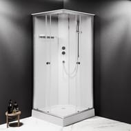Душевая кабина AM.PM X-Joy Square 900х900х2100 стекло прозрачное, профиль хром мат. W94C-403-090MT