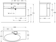 ����� ��� �������� KERAMA MARAZZI RIVA ��������� � ������� 979�445�559, ����� ������� RV.100Lh\WHT.M