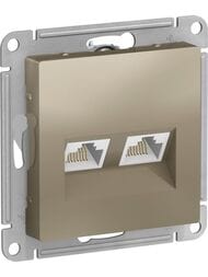 ������� Systeme Electric ATLASDESIGN ������� ������������ RJ45+RJ45 ��������� 5E ������� ATN000585