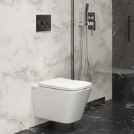 Унитаз подвесной Berges FLOE S безободковый, сиденье Floe S Slim SO, микролифт, быстросъёмное 082134