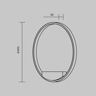 ��������� ���������� Maytoni Rim (���) MOD058WL-L35BK, 35��, 120�, IP20, LED, ������
