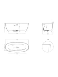 ����� ��������������� Salini ALDA (1600�700�575) ���.������, S-Stone, ������ ������� 101924MF