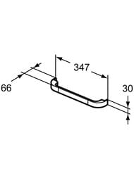����� ��� ������� Ideal Standard Lux TONIC II 347x66x30 ����������, "soft touch", 1 �� R4355FM