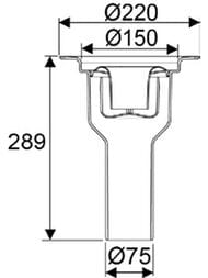  Uponor Drain 75/150,  , 1094253