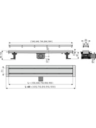 ������� ����� Alcaplast Fit and Go APZ13-DOUBLE6-750 � ������� L=750�� �=81�� ������������ �������