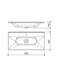 �������� ��� ����� Caprigo �����/������/�����/������ 80 (800�450�156) �����