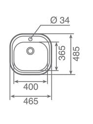 ����� TEKA STYLO 1B Polished 10107007 (465�485) �������, ������������ ����.�����